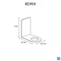 Support pour distributeur de savon chrome Remix Sensea