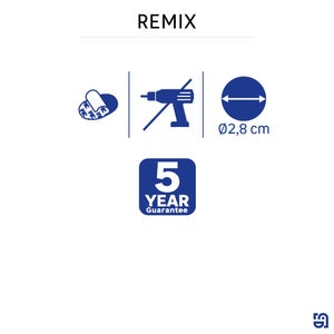 Support pour distributeur de savon chrome Remix Sensea