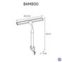 Raclette pour porte de douche a suspendre Bamboo blanc