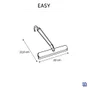 Raclette pour porte de douche a suspendre Easy blanc