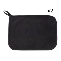 Lot de 2 microfibres salle de bains polyester SENSEA Remix