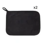 Lot de 2 microfibres salle de bains polyester SENSEA Remix