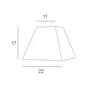 Abat-Jour Loft, 22 Cm, Toiline, Gris Galet N°3 Inspire