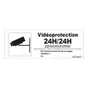 Plaque Surveillance Vidéo En Plastique