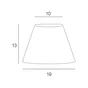 Abat-Jour Sweet, 19 Cm, Toiline, Gris Galet N°3 Inspire
