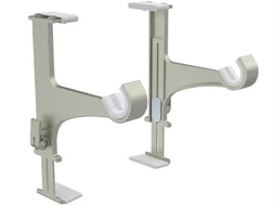 Lot de 2 supports sans perçage Caisson volet, 20/28 mm gris verni CESSOT