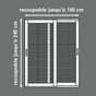 Moustiquaire Pour Baie Coulissante Moustikit H.240Xl.160Cm