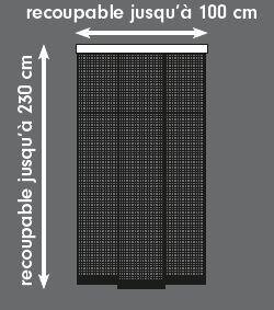 Moustiquaire Pour Porte Rideau Moustikit H.230 X L.100 Cm