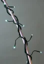 Guirlande lumineuse int/ext flicker 192led blanc froid cable vert 16m