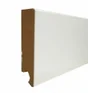 Plinthe raine bouvete bords droit revêtu papier blanc 14 x 75 x 2400 mm