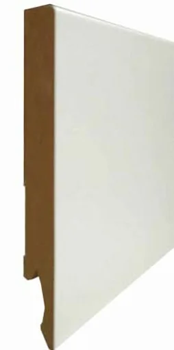Plinthe Raine Bouvete Revetu Papier Blanc 2 Bords Droit 14X120X2400Mm