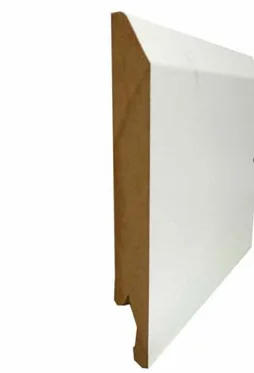 Plinthe Raine Bouvete Revetu Papier Blanc 2 Bords Arondi 14X120X2400Mm