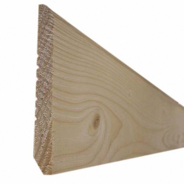 Plinthe sapin du nord bord arrondi 9 x 70 x 2100 mm