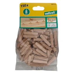 Lot De 150 Tourillons Diam.8 X 40 Mm Wolfcraft