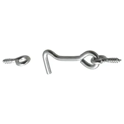 Lot De 4 Crochets De Contrevent Acier Hettich, L.37 X L.16 Mm