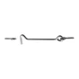 Lot De 2 Crochets De Contrevent Acier Hettich, L.102 X L.23 Mm