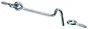 Lot De 4 Crochets De Contrevent Acier Hettich, L.76 X L.23 Mm