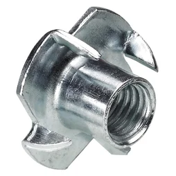 Lot De 8 Écrous À Enfoncer Acier Chromé Hettich, L.22 Mm