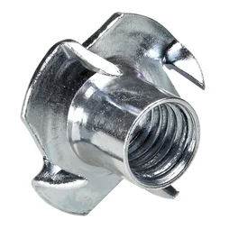 Lot De 4 Écrous À Enfoncer Acier Chromé Hettich, L.25 Mm