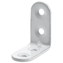 Equerre de chaise en acier époxy, HETTICH, l.30 mm blanc