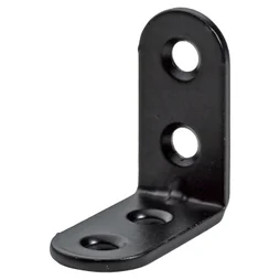 Equerre de chaise en acier époxy, HETTICH, l.30 mm noir