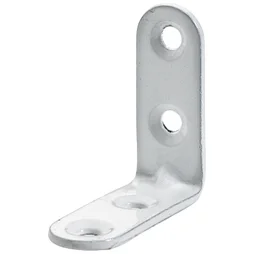 Equerre de chaise en acier époxy, HETTICH, l.40 mm blanc