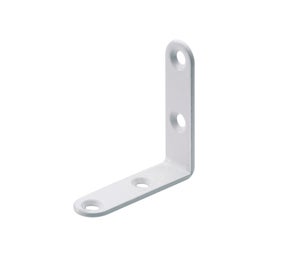 Equerre de chaise en acier époxy, HETTICH, l.40 mm blanc