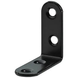 Equerre de chaise en acier époxy, HETTICH, l.40 mm noir