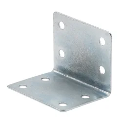 Équerre d'assemblage plate en acier zingué, HETTICH, l.32 mm