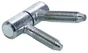 Lot De 2 Fiches À Visser Hettich, Acier Zingué, H.34 X L.10 Mm