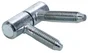 Lot De 2 Fiches À Visser Hettich, Acier Zingué, H.34 X L.10 Mm