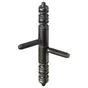 Lot De 2 Fiches À Visser Hettich, Acier Vieilli, H.106 X L.11 Mm