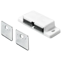 Lot De 2 Loqueteaux Magnétiques Plastique Hettich, L.20.8 X L.58.3 Mm