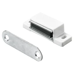 Lot De 10 Loqueteaux Magnétiques Plastique Hettich, L.14.5 X L.45.3 Mm