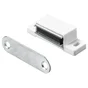 Lot de 4 loqueteaux magnétiques plastique, HETTICH, L.14.5 x l.45.3 mm