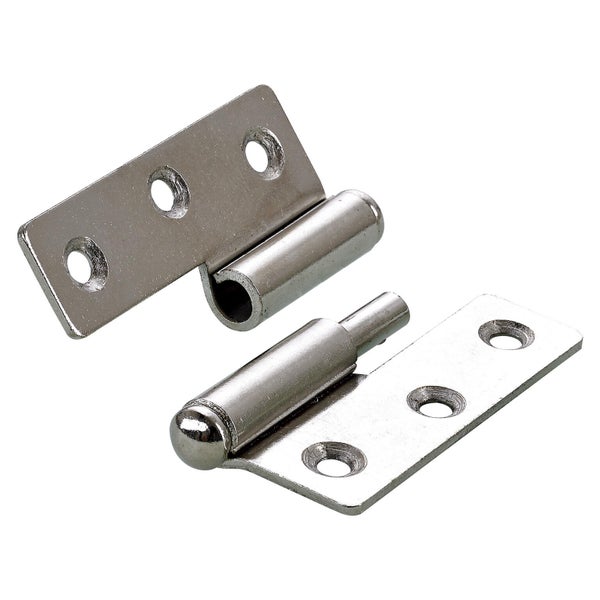 Lot De 2 Paumelles Acier Pour Meuble Hettich, L.50 X L.40 Mm