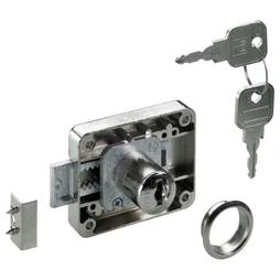Serrure De Meuble Acier En Applique Hettich 40 Mm Réversible