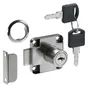 Serrure De Meuble Acier En Applique Hettich Axe 25 Mm Réversible