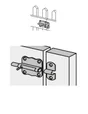 Verrou À Poussoir Acier Hettich, L.50 X L.45 Mm