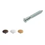 Lot De 16 Vis D'Assemblage Avec Cache Acier Chromé Hettich, L.50 Mm