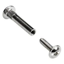 Lot De 10 Vis D'Assemblage Acier Nickelé Hettich, L.38 Mm