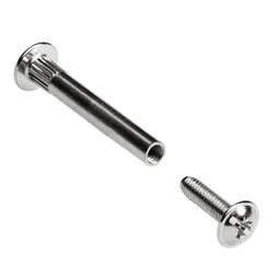 Lot De 10 Vis D'Assemblage Acier Nickelé Hettich, L.40 Mm