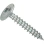 Lot de 50 vis de paroi arrière acier chromé HETTICH, l.20 mm