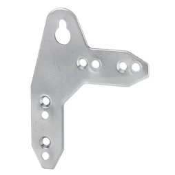 Lot De 2 Attaches Pour Suspension De Meuble Haut Acier Zingué Hettich, L.75 Mm