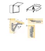 Lot De 2 Compas D'Abattant Pour Coffre À Jouets Hettich, L.135 Mm