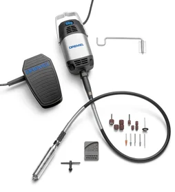 Outil De Précision Avec 21 Accessoires Et Pédale À Pied, Dremel Fortiflex, 300 W