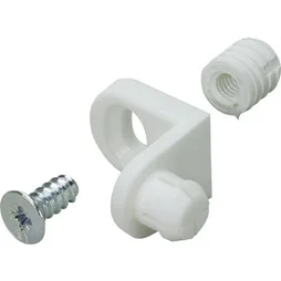 Lot De 12 Équerres D'Assemblage Pour Paroi Arrière Plastique Brut Hettich