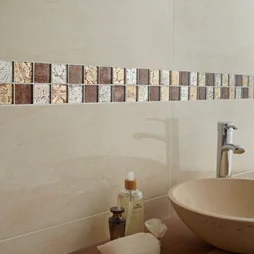 Mosaïque Mur Glass Select Mix Marron 5 X 5 Cm