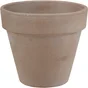 Pot Terre Cuite Deroma Diam.13 X H.11.5 Cm Chocolat
