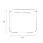 Abat-Jour Tube, 25 Cm, Toiline, Gris Galet N°3 Inspire